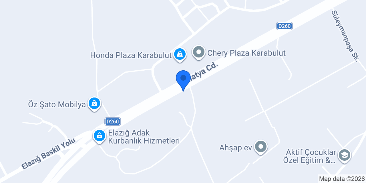 ŞEKERDAĞ Mobilya Plaza konumu