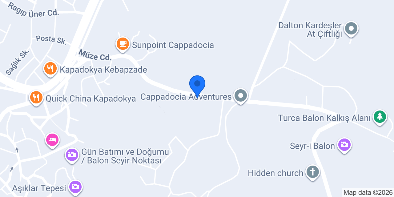 Zelve Hotel konumu