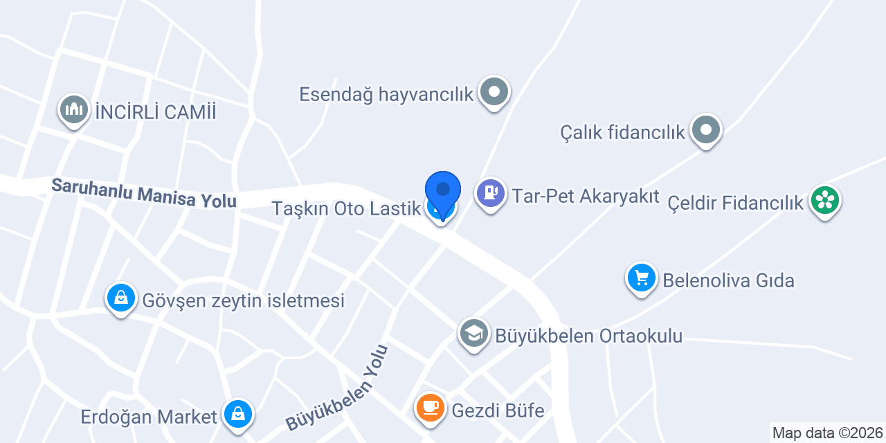 Taşkın Oto Lastik konumu