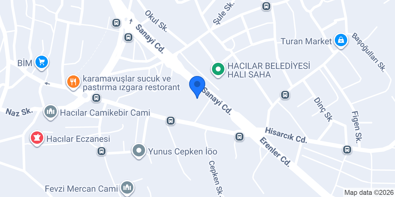 Deniz avcı yapı malzemeleri konumu