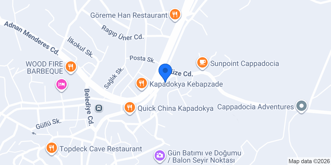 Cajun Corner Göreme konumu