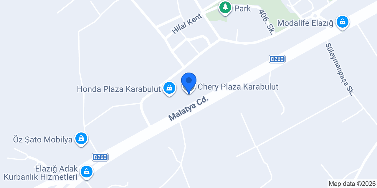 Chery Plaza Karabulut konumu