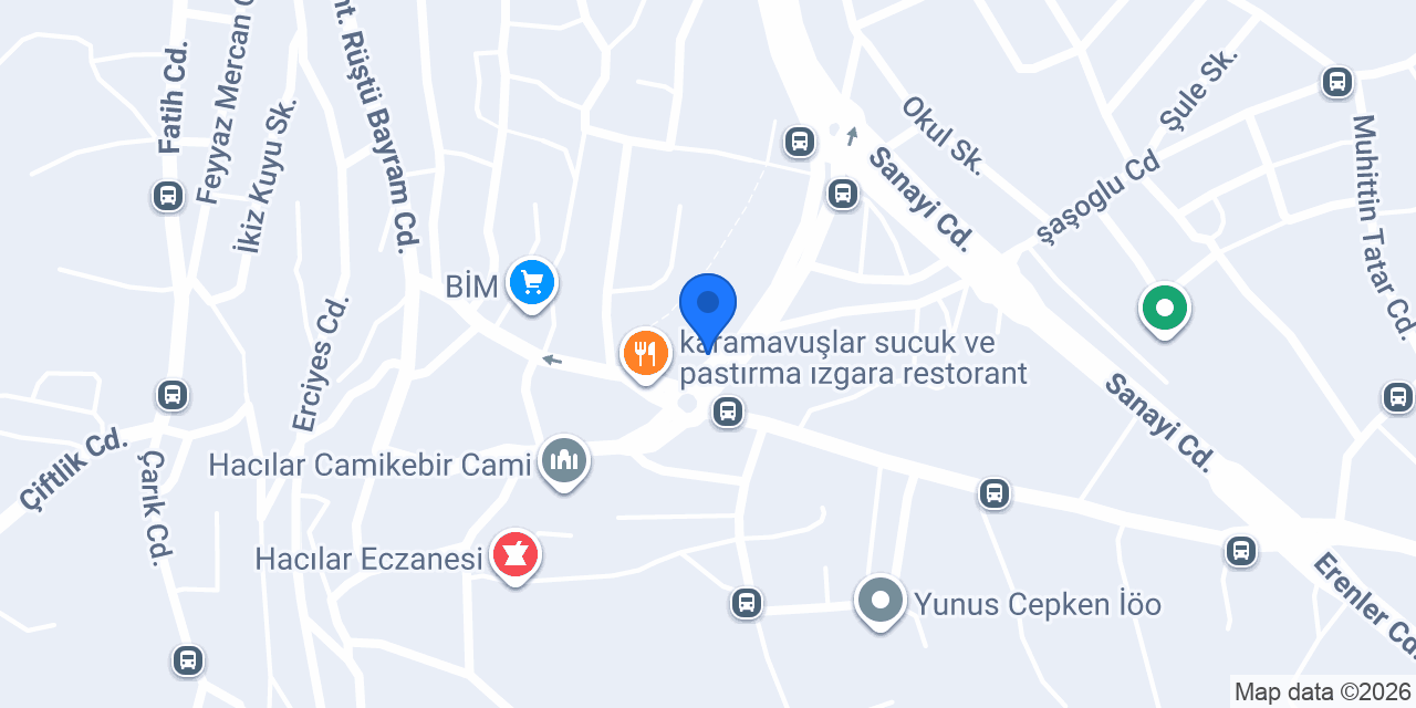 Hacılar Kafe & Restoran konumu