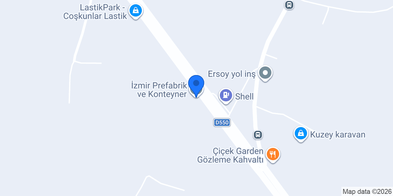 İzmir Prefabrik ve Konteyner konumu