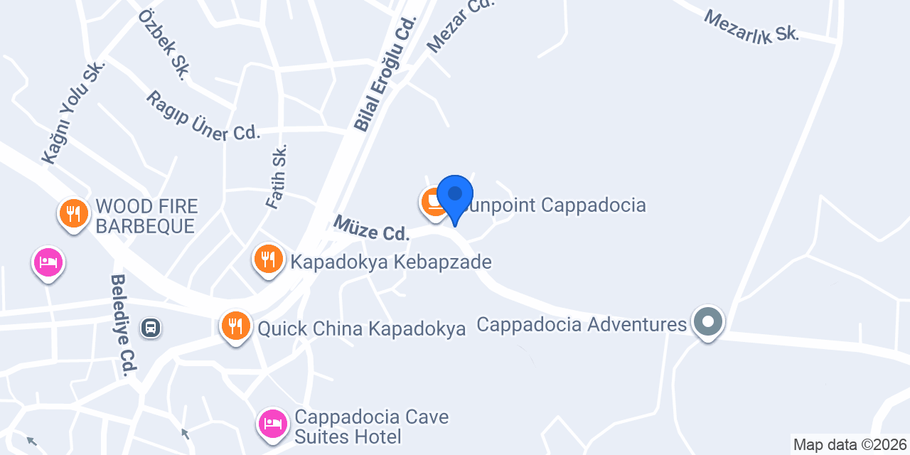Kapadokya Kahvaltı Zen Cappadocia Restaurant konumu
