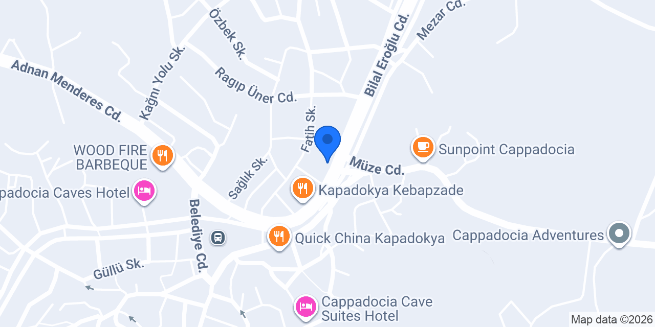 Göreme kahvecisi coffee & dessert konumu