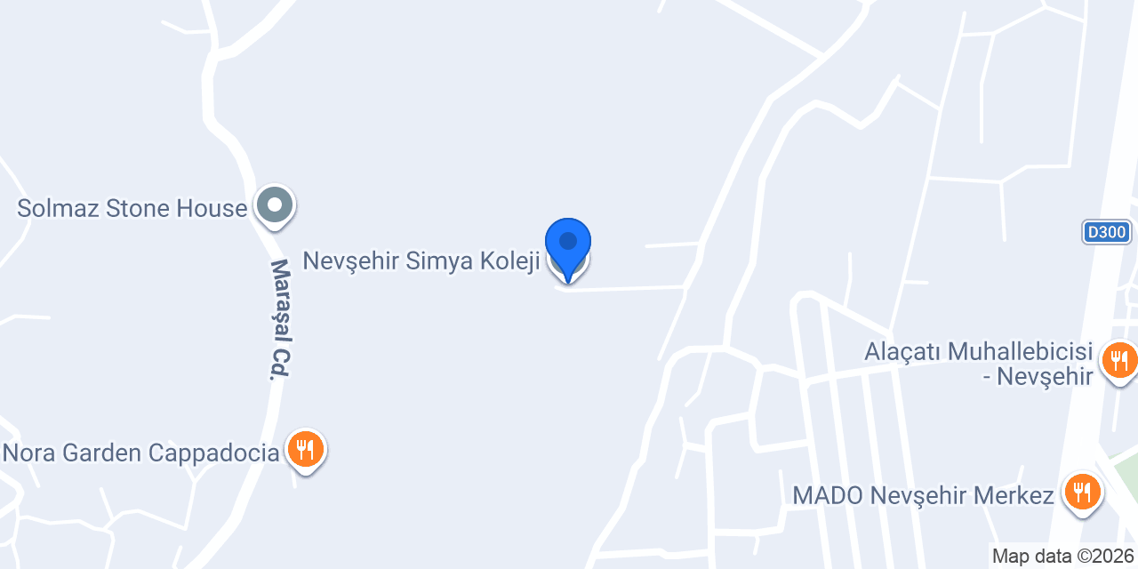 Nevşehir Simya Koleji konumu