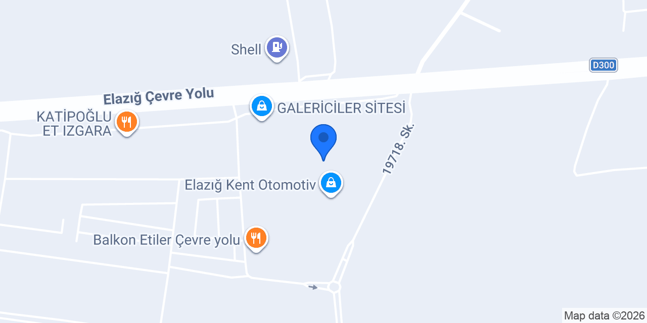 Bingöl Otomotiv konumu