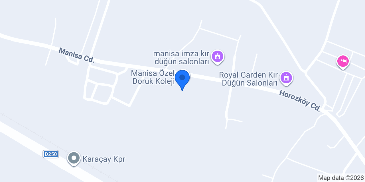 Manisa Özel Doruk Koleji konumu