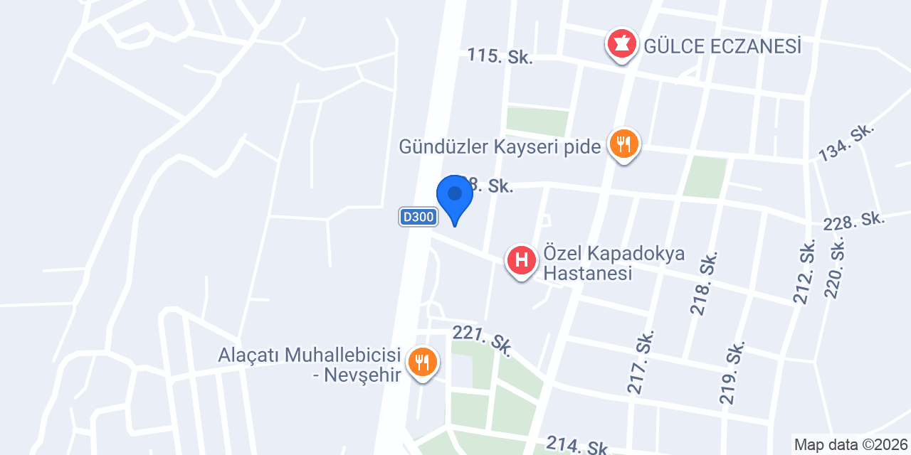 Nevşehir Masaj Salonu Kapadokya Spa konumu