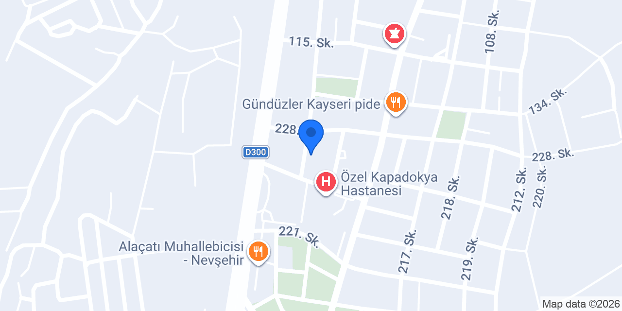 Nevşehir Nar Kitap Kafe konumu