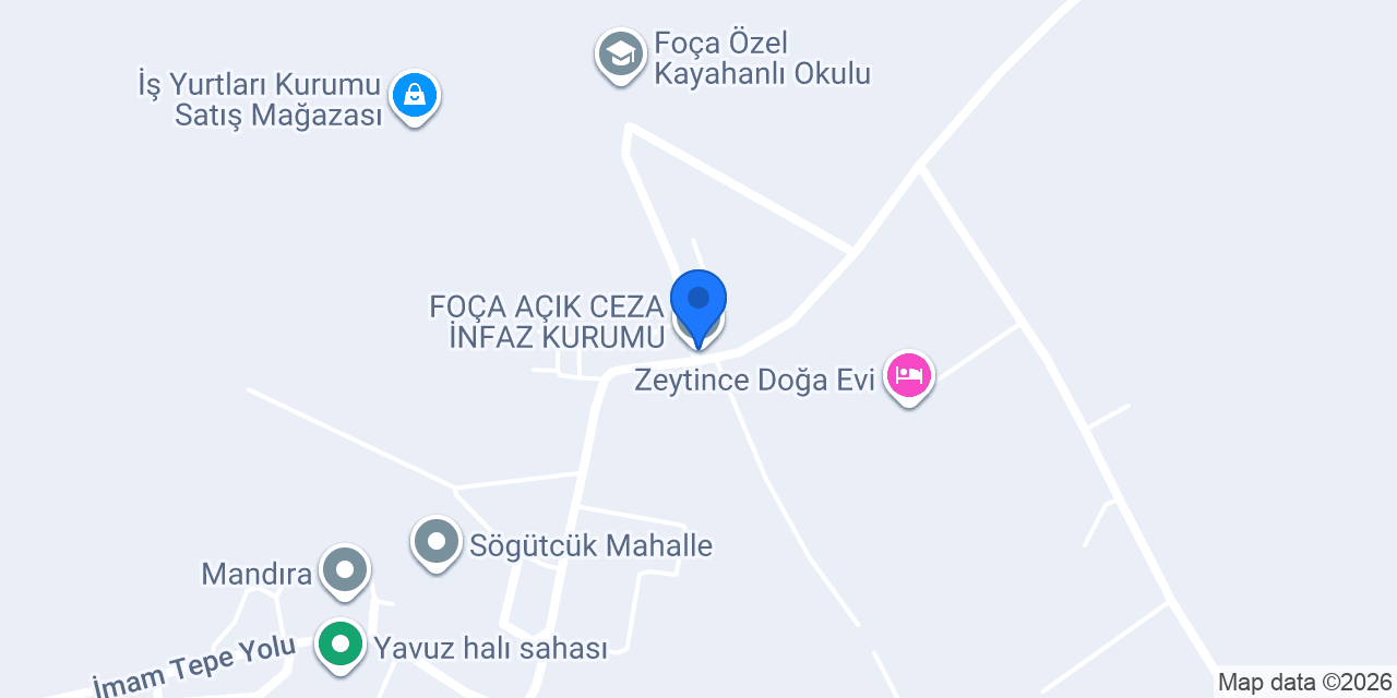 FOÇA AÇIK CEZA İNFAZ KURUMU konumu