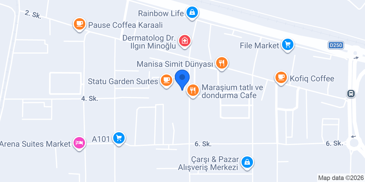 STATÜ GARDEN CAFE konumu