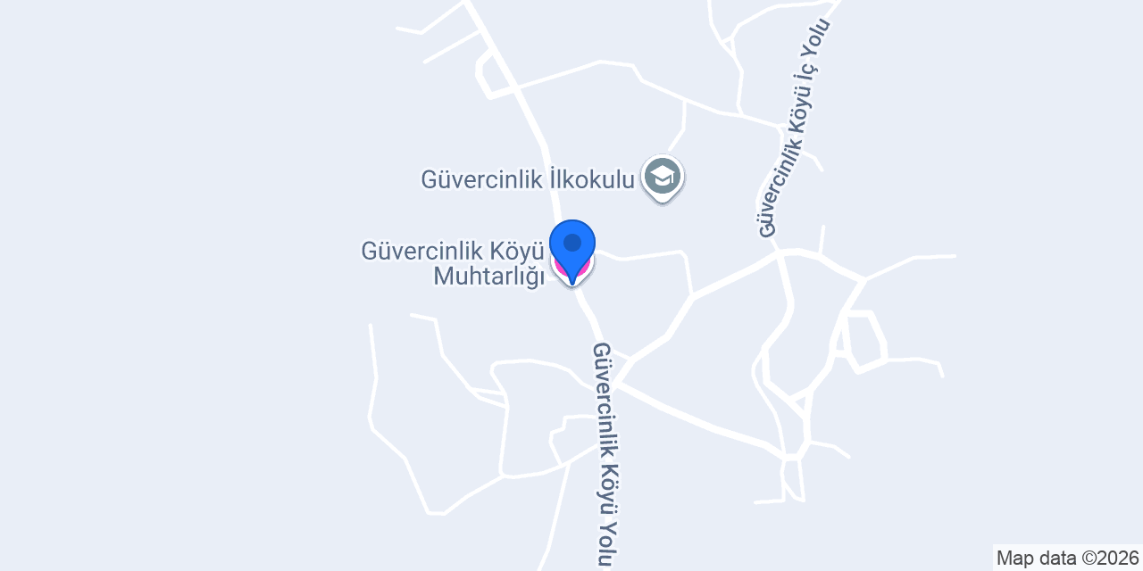 Güvercinlik Köyü Muhtarlığı konumu