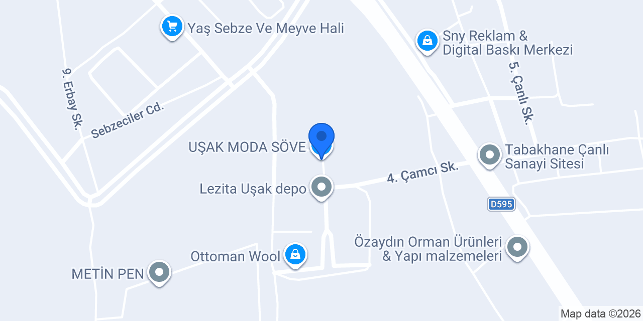 UŞAK MODA SÖVE konumu