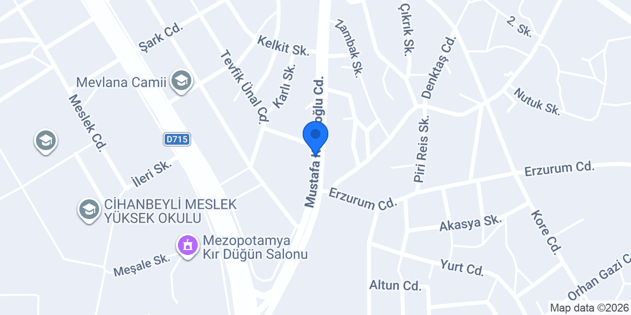 Aktek Tarım konumu