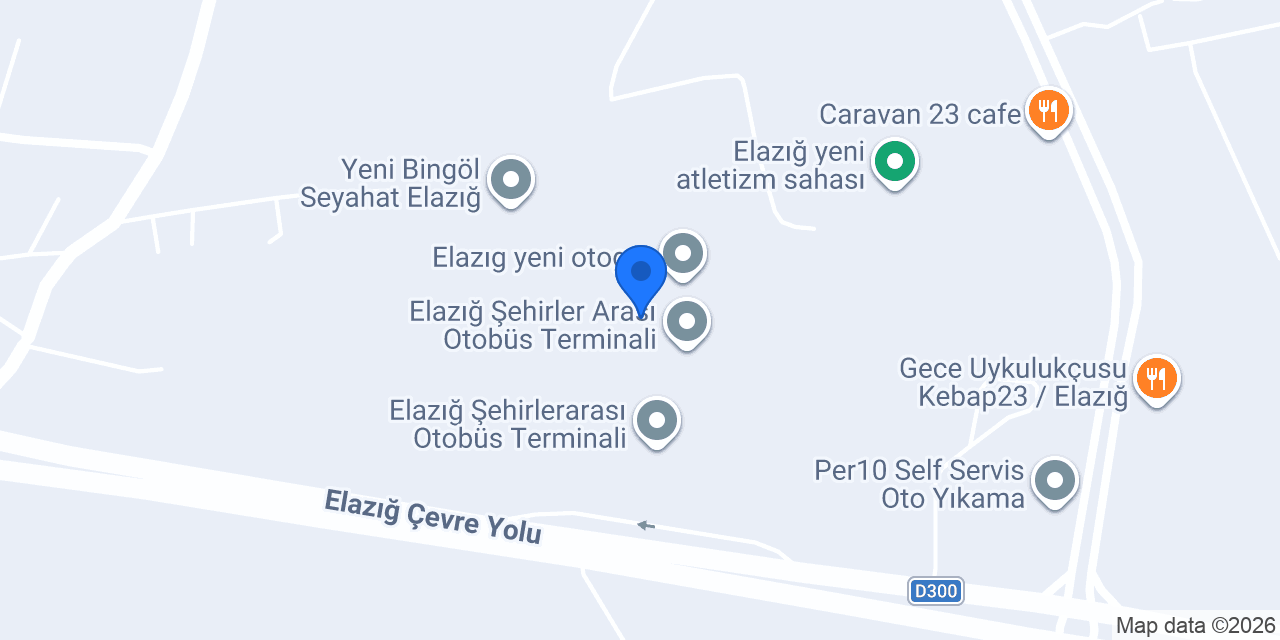 ELAZIĞ ÖZ HAS BİNGÖL konumu