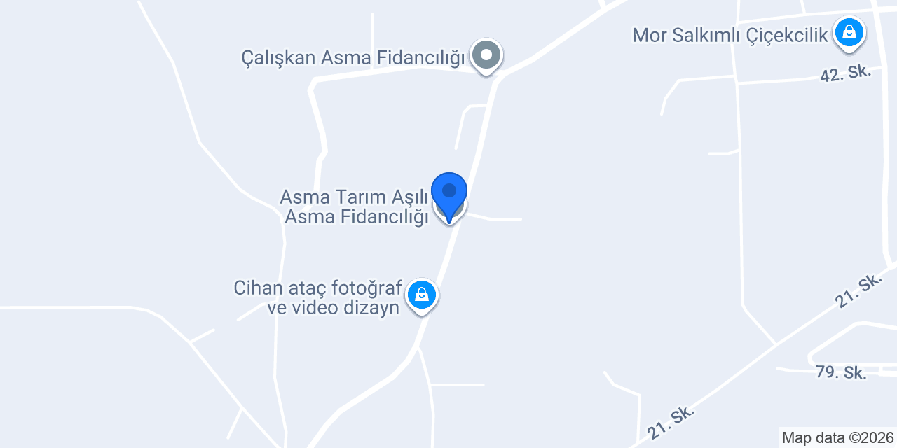 Asma Tarım Aşılı Asma Fidancılığı konumu
