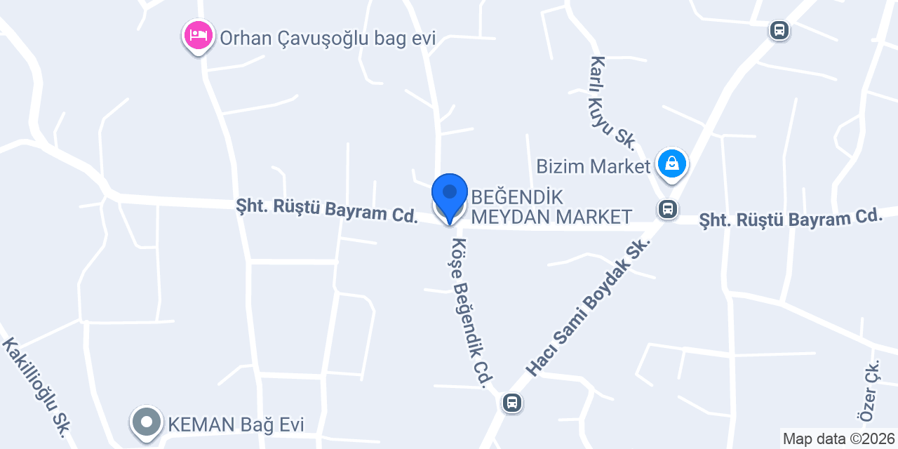 BEĞENDİK MEYDAN MARKET konumu