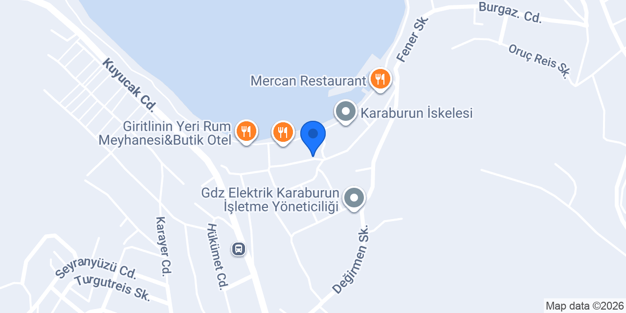 Gürlük Pide Karaburun konumu