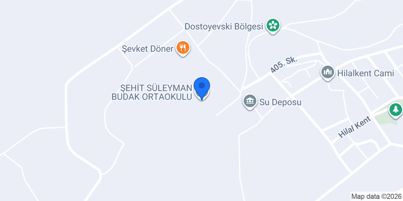 ŞEHİT SÜLEYMAN BUDAK ORTAOKULU konumu