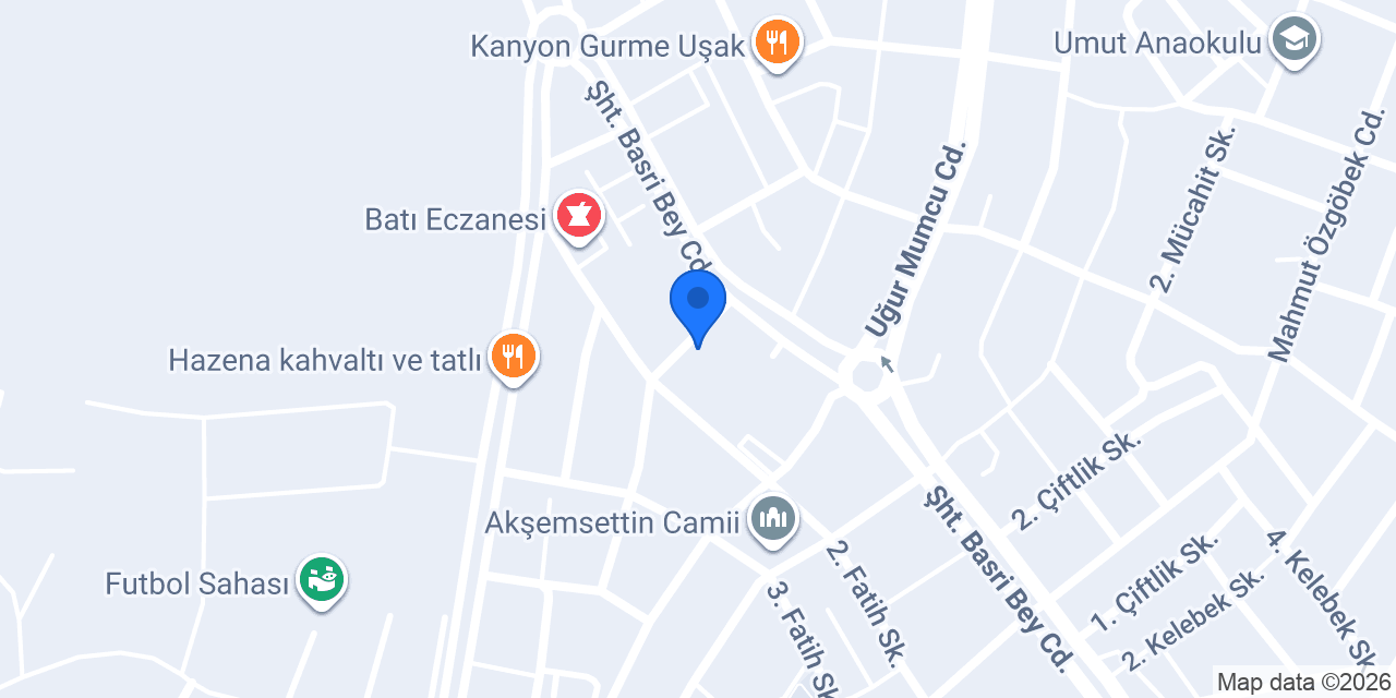 Uşak Sevgi konumu