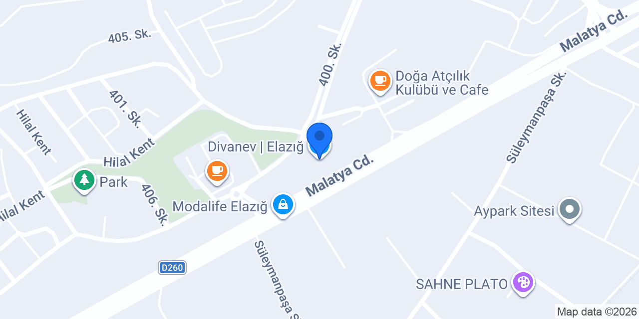 Divanev | Elazığ konumu