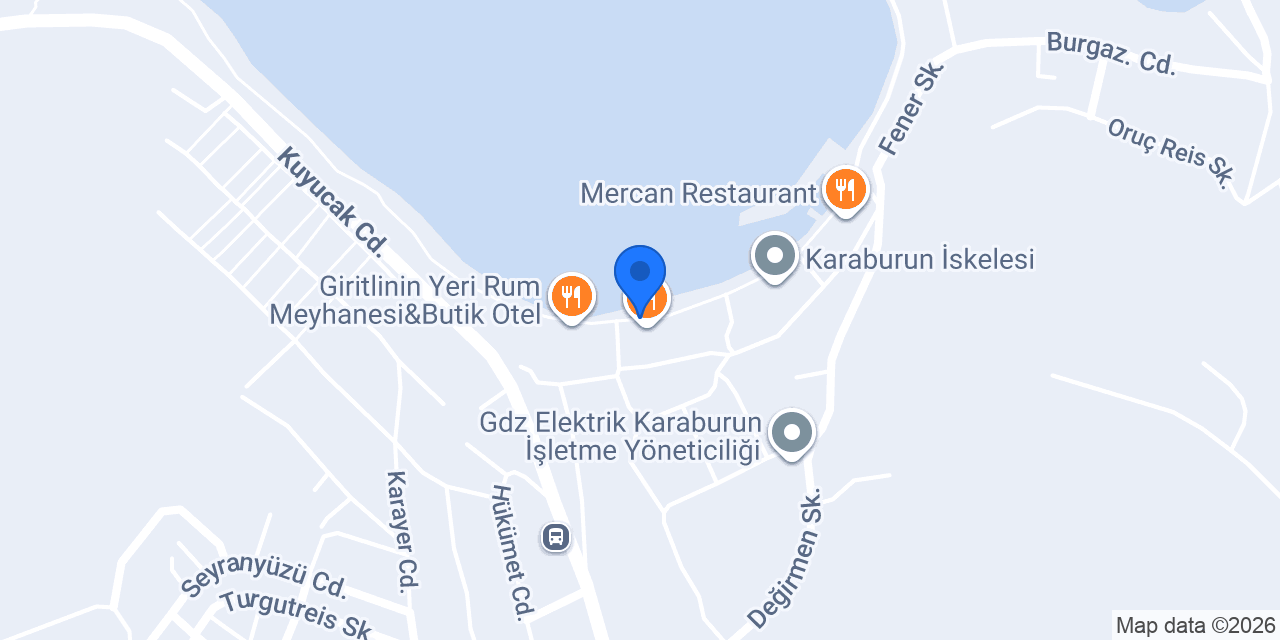 VERA OTEL KARABURUN konumu