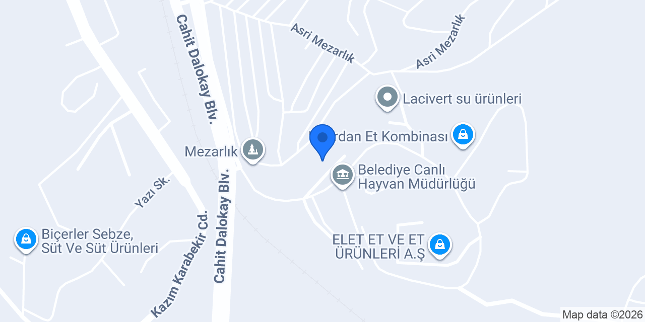 AKBULUT ET ÜRETİM TESİSLERİ konumu