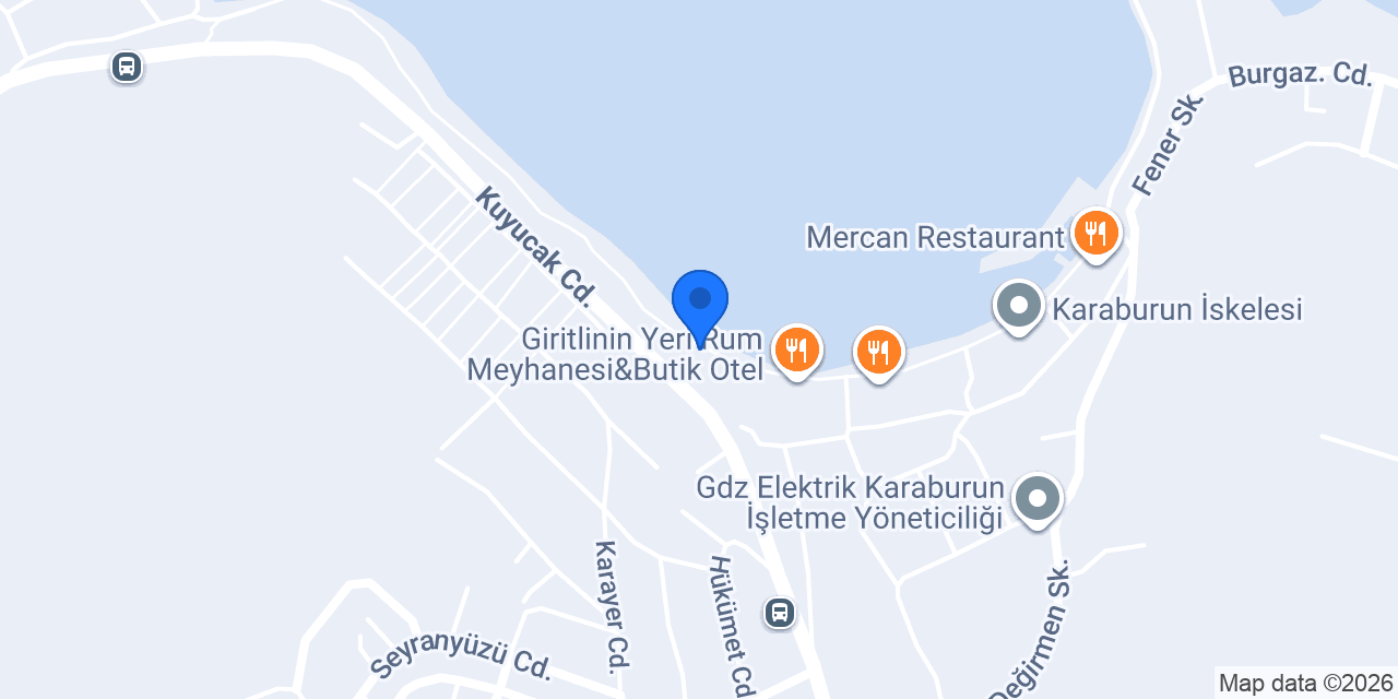 Yalı Butik Pansiyon konumu