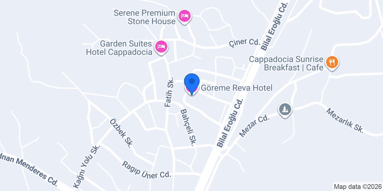 Göreme Reva Hotel konumu