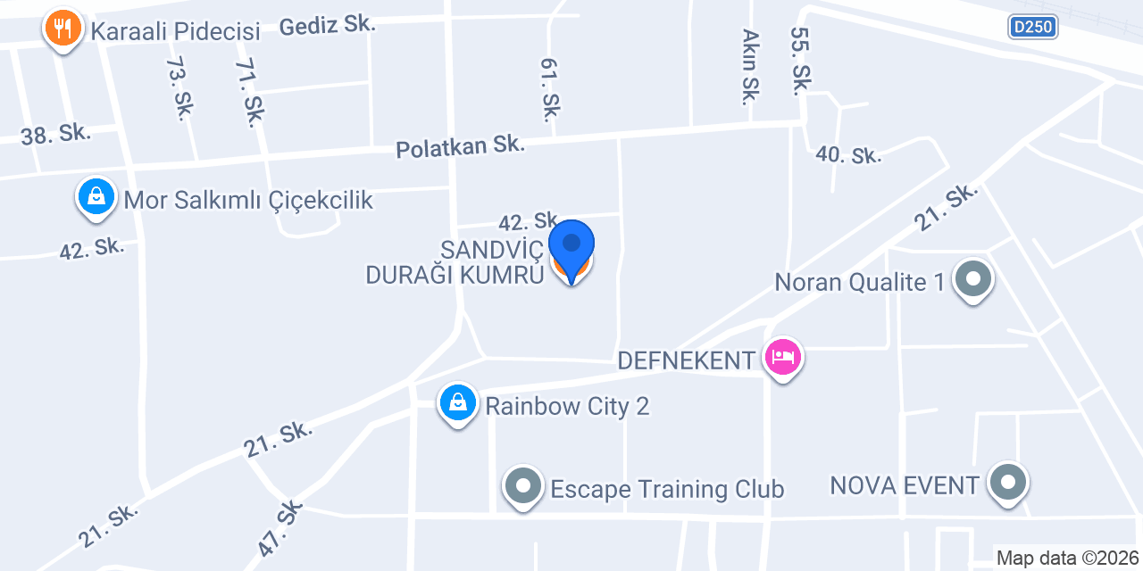 SANDVİÇ DURAĞI KUMRU konumu