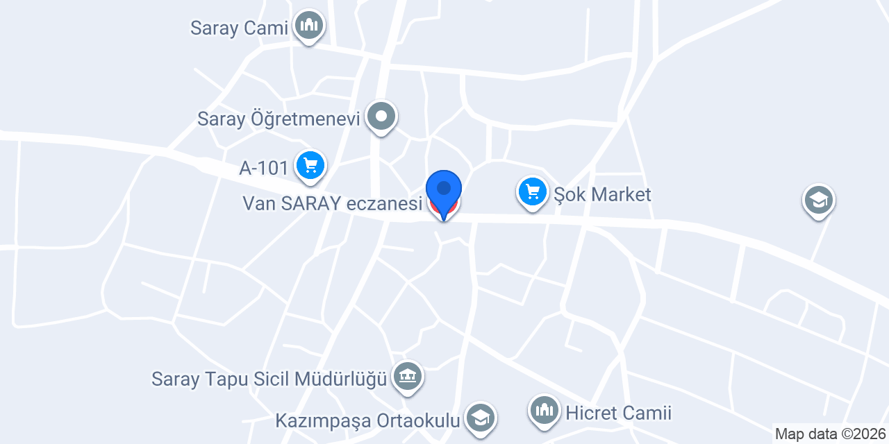 Van SARAY eczanesi konumu