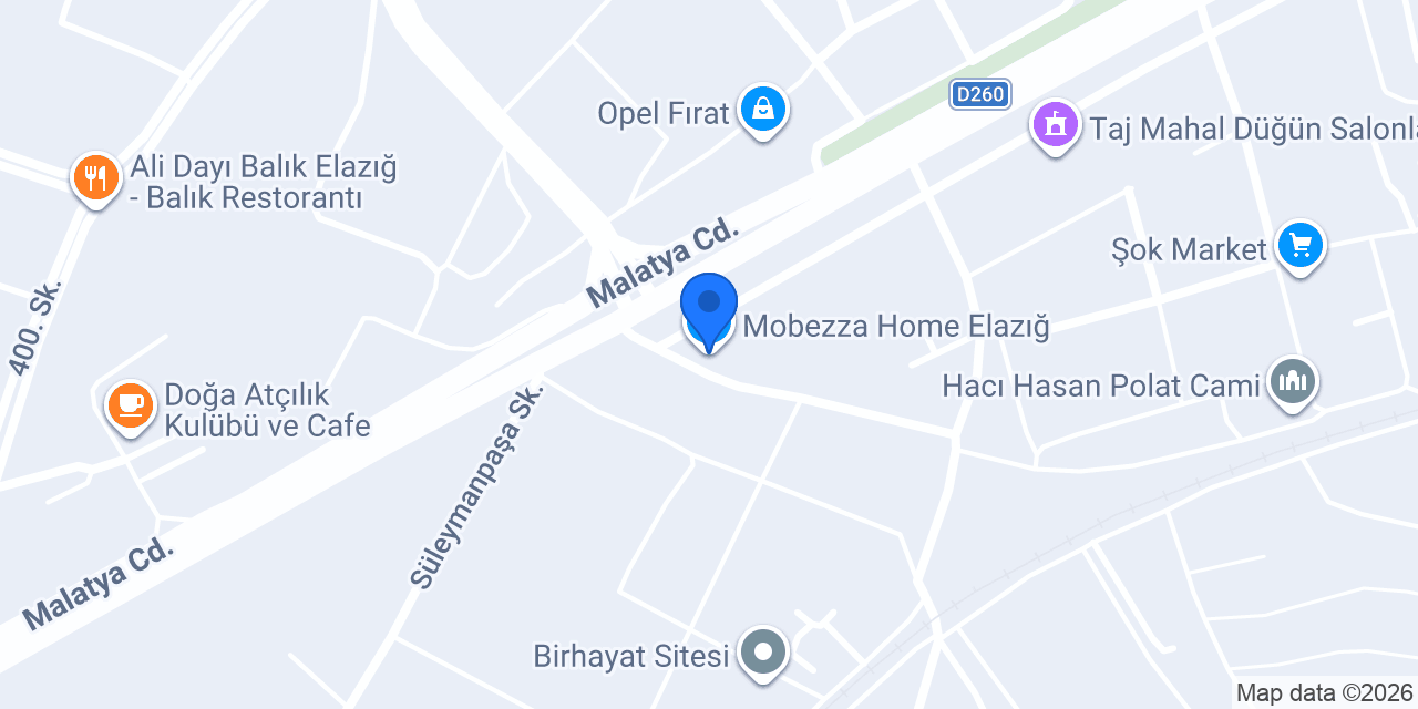 Mobezza Home Elazığ konumu