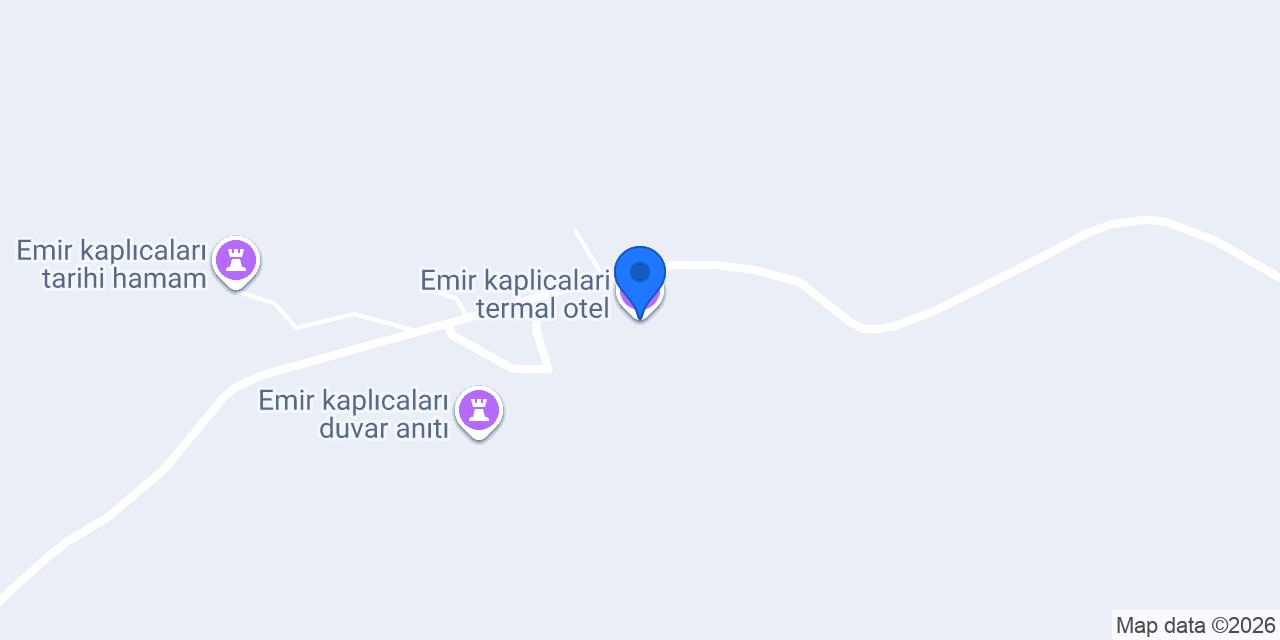 Emir kaplicalari termal otel konumu