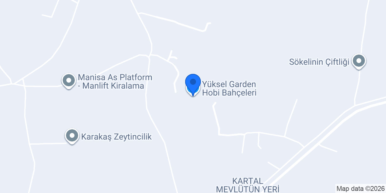 Yüksel Garden Hobi Bahçeleri konumu