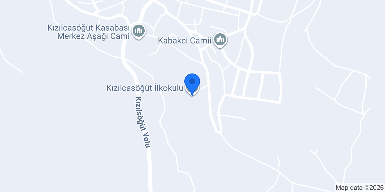 Kızılcasöğüt İlkokulu konumu