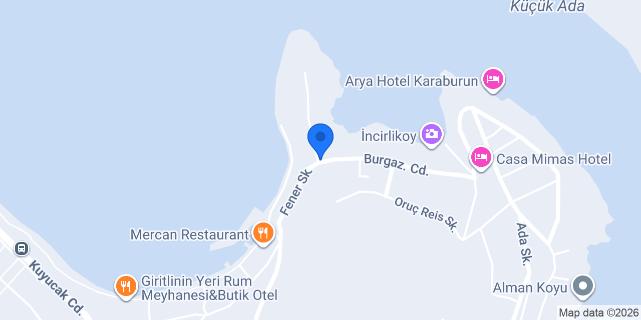Grand Hotel AVCI - Karaburun konumu