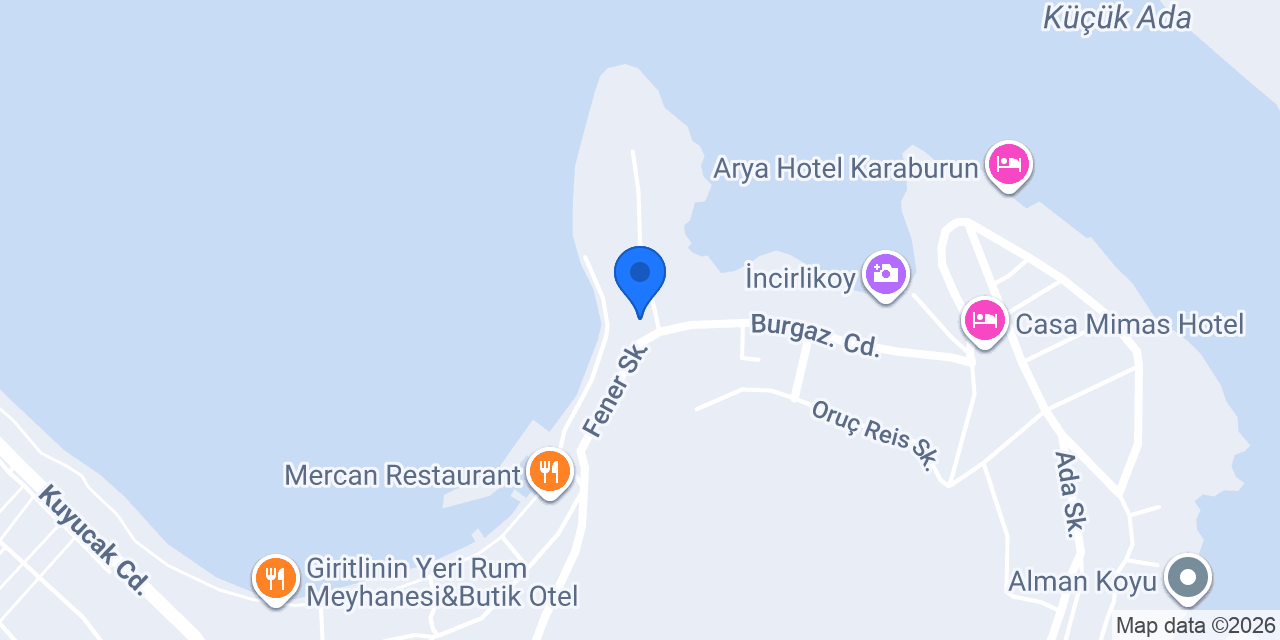 Reyhan Butik Otel Karaburun konumu
