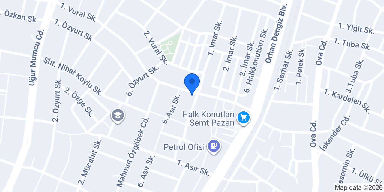 Nuray Vural Anaokulu konumu