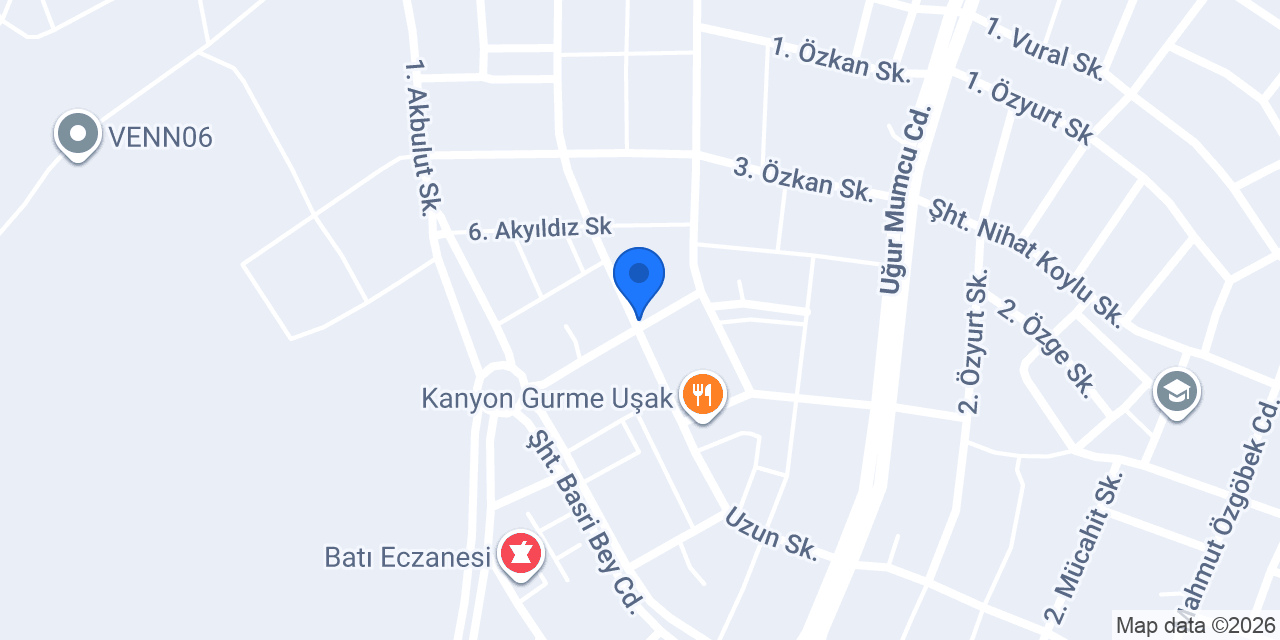 Uşak Sushi konumu