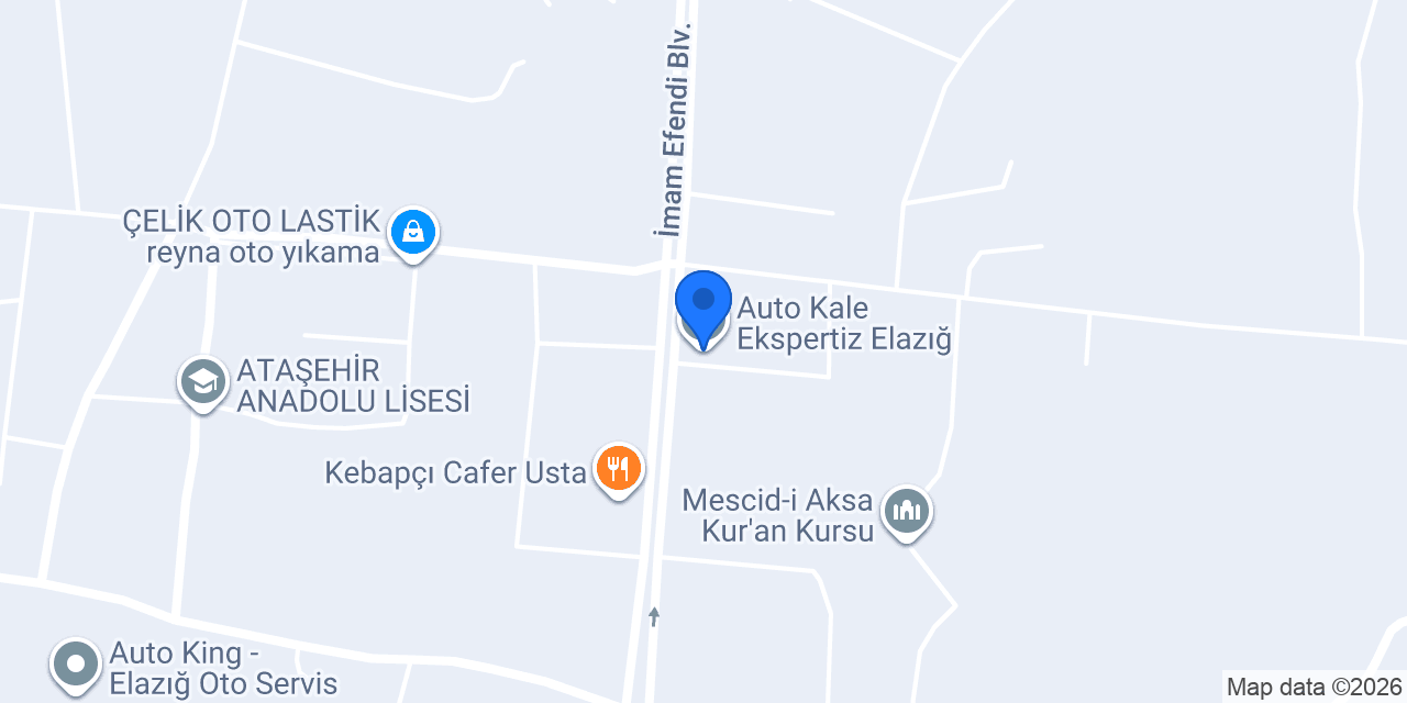 Auto Kale Ekspertiz Elazığ konumu