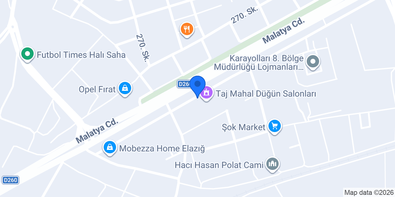 Ergül Mobilya konumu