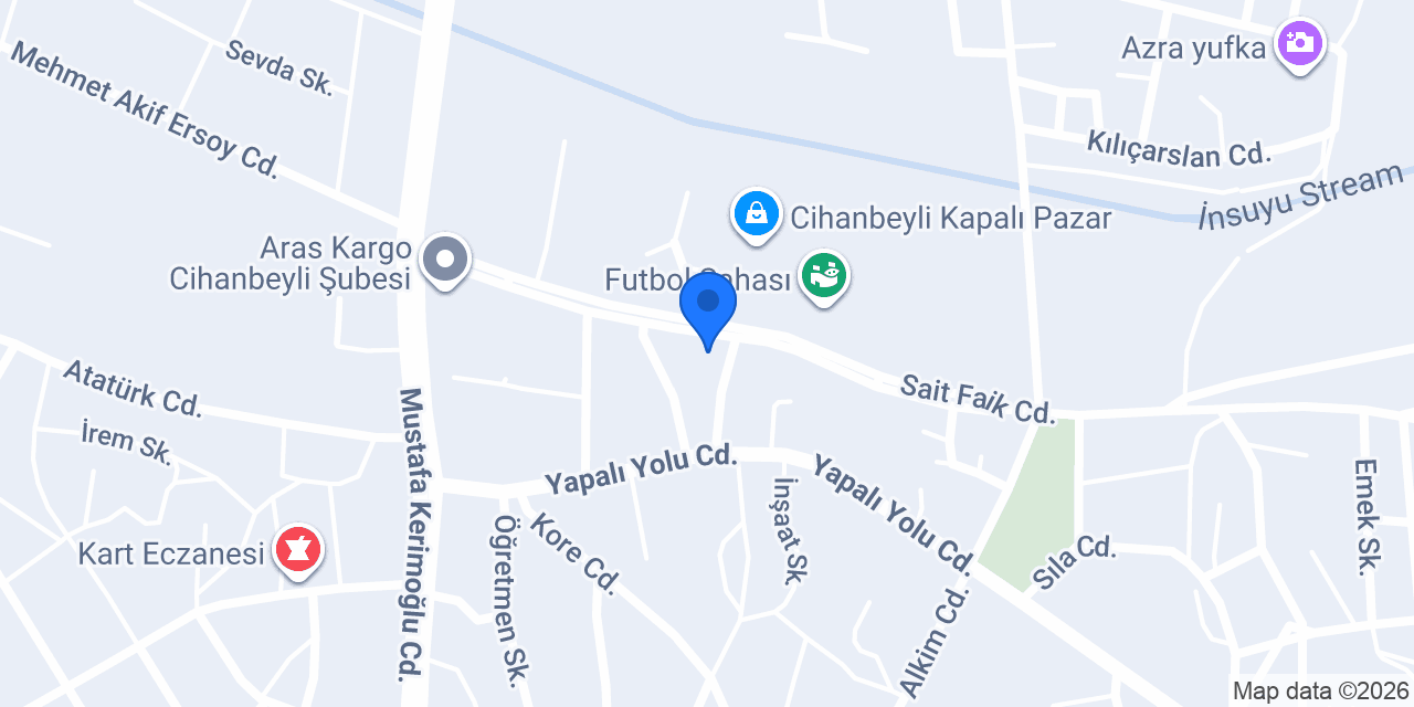 Cihanbeyli Ünal Otomotiv konumu