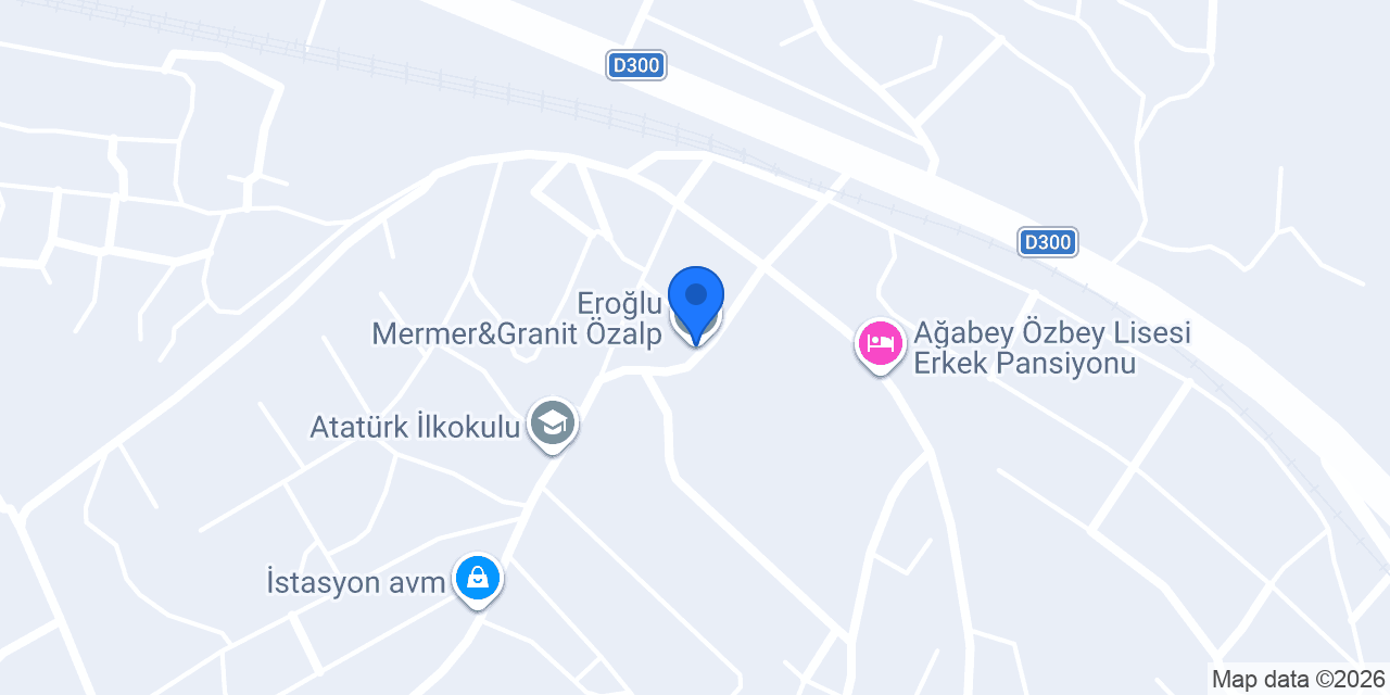 Eroğlu Mermer&Granit Özalp konumu