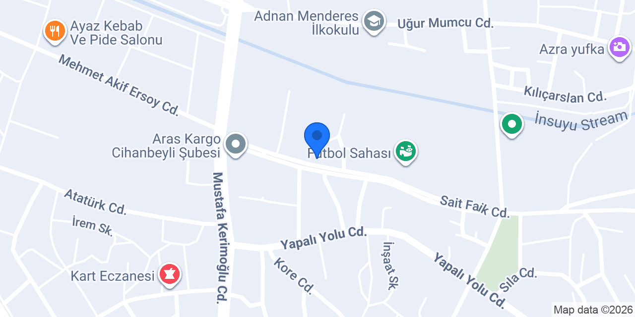 Cihanbeyli Mesleki Eğitim Merkezi konumu
