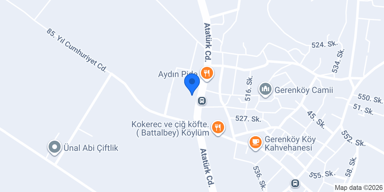 Gerenköy İlkokulu konumu