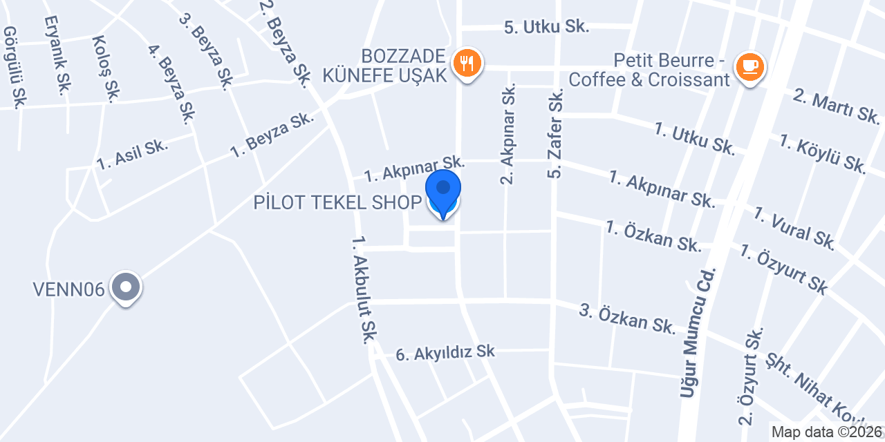 PİLOT TEKEL SHOP konumu