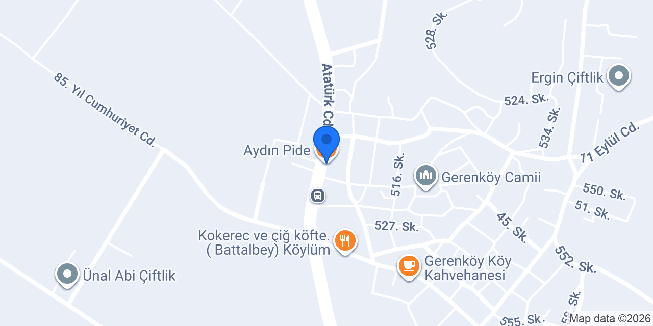 Aydın Pide konumu