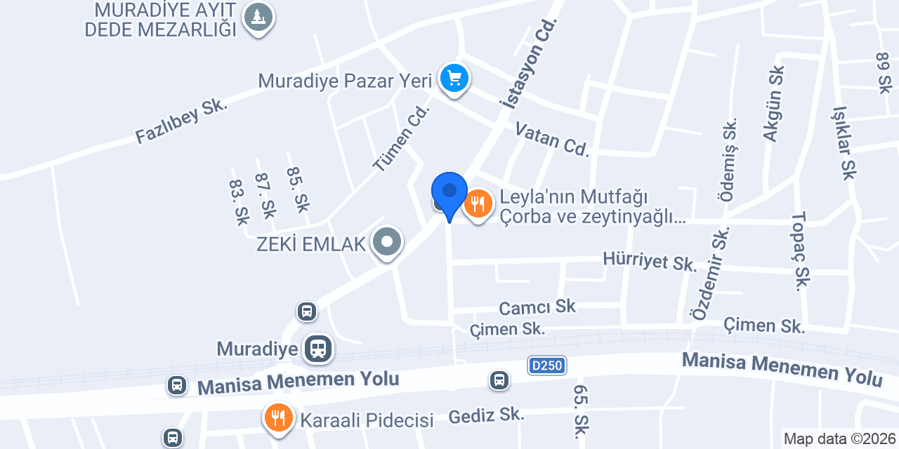 Pasaport Pizza Muradiye konumu